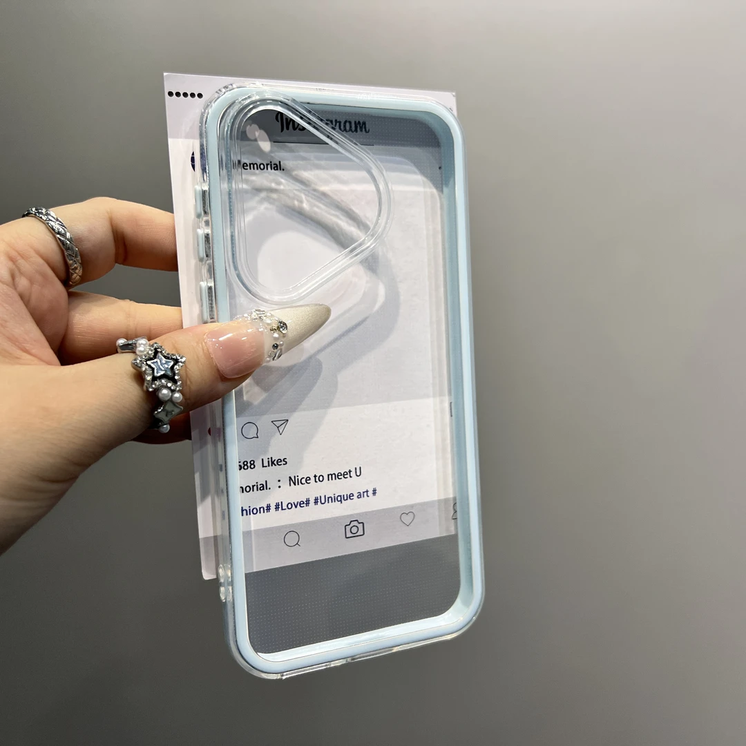 适用华为pura70pro手机壳透明简约纯色高级感苹果iPhone小米vivo