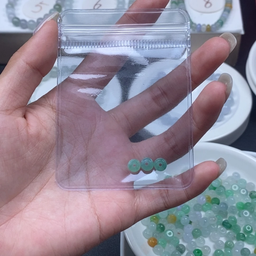 笑***喵未镶嵌手链翡翠翡翠鼓珠5.5