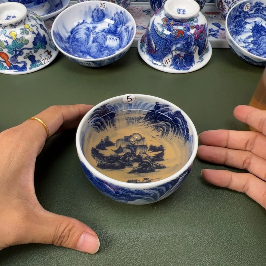 景德镇纯手工纯手绘茶具木木5