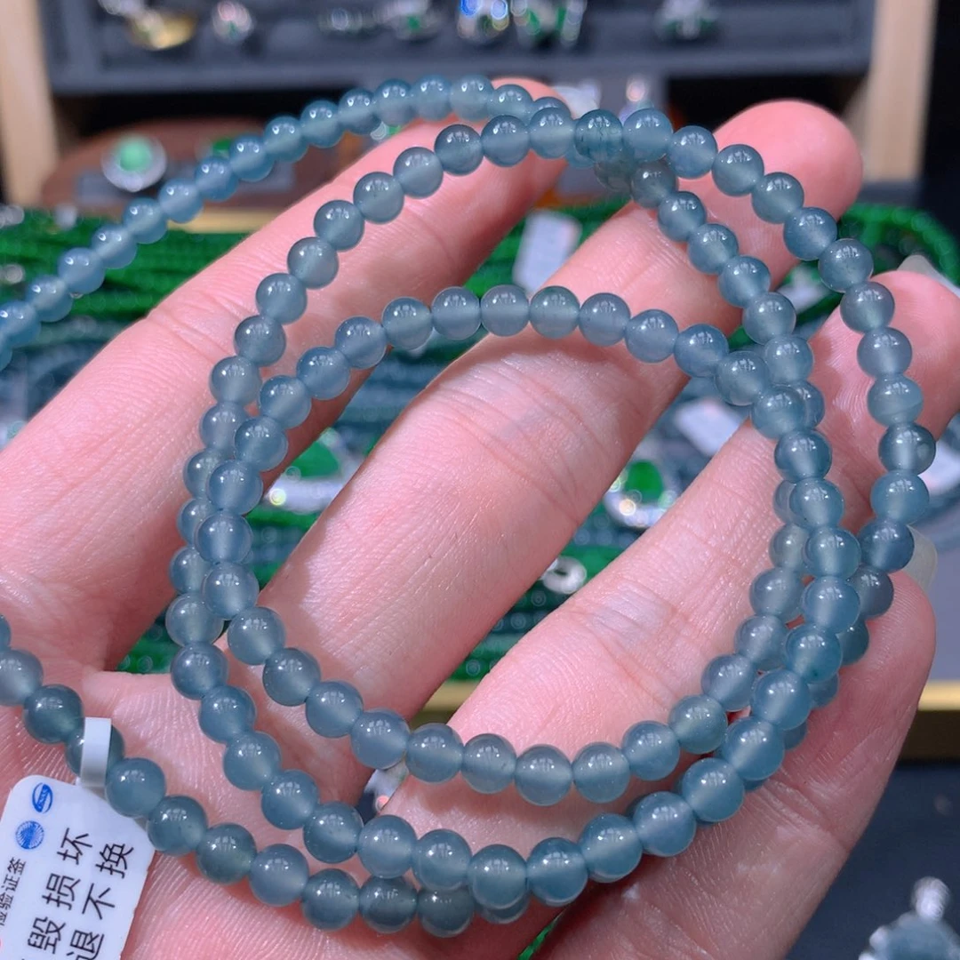 翡翠项链未镶嵌天然