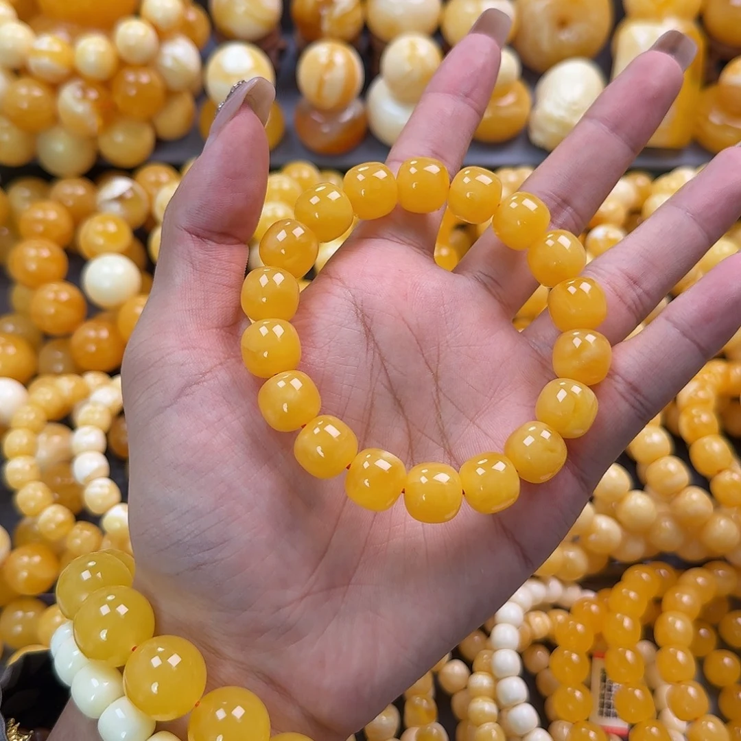 蜜蜡未镶嵌珠宝奇石同料13mm