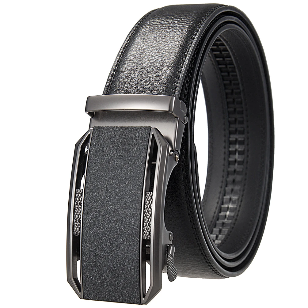 新款潮流百搭合金扣牛皮皮带男士休闲商务百搭腰带男款潮流高级感