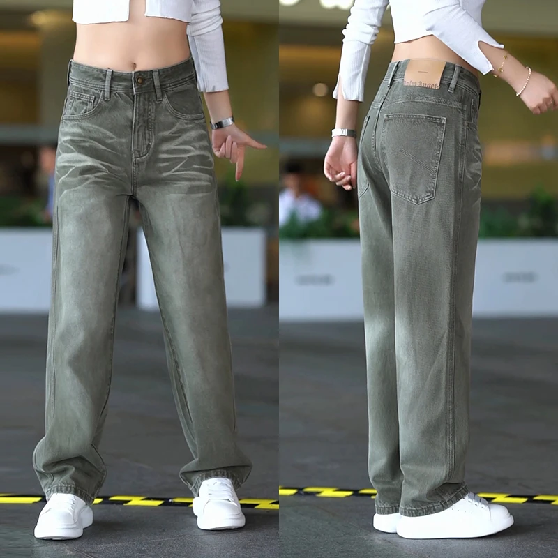 美式复古牛仔裤男款潮牌百搭宽松休闲裤子男士高街个性痞帅直筒裤