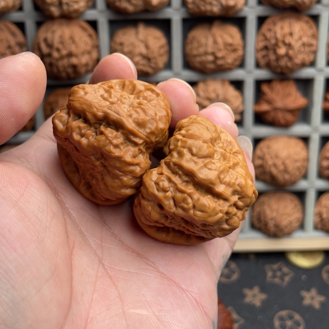 把件核桃41微修蛤蟆头微色差打底