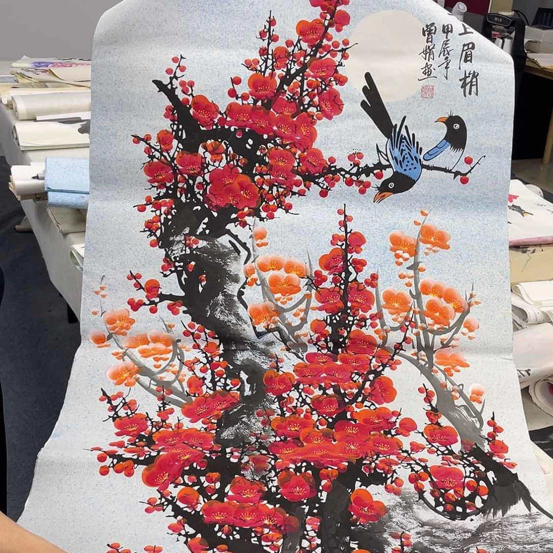 国画纯手绘字画宣纸