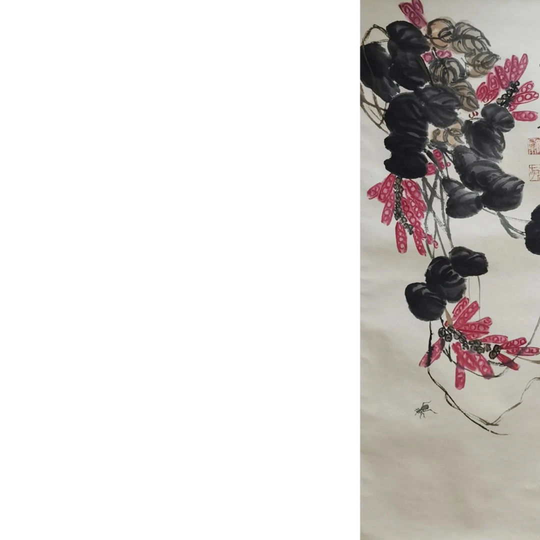 【辽拍】V250709-2-452《花卉》（3.8平尺）纸本镜片 DD28