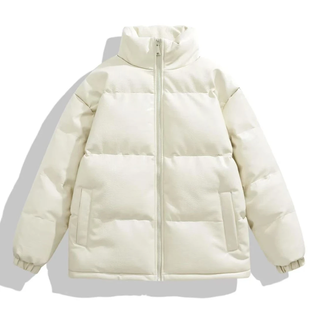 简约立领防寒棉衣时尚棉服纯色保暖棉衣宽松防水面包服冬季28