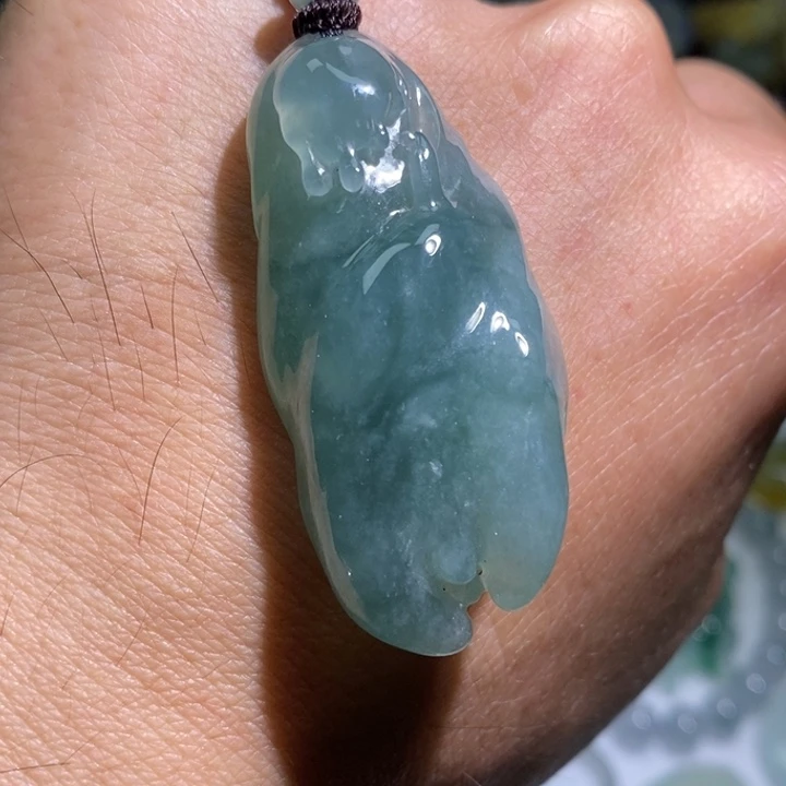 颈饰未镶嵌翡翠冰胶悟道