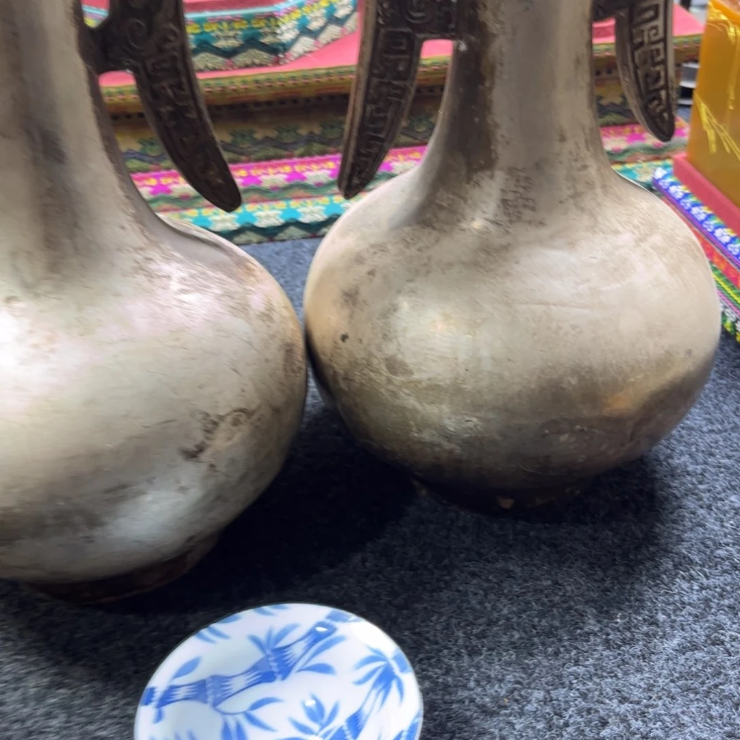 心***成瓷片精美手工瓷瓶