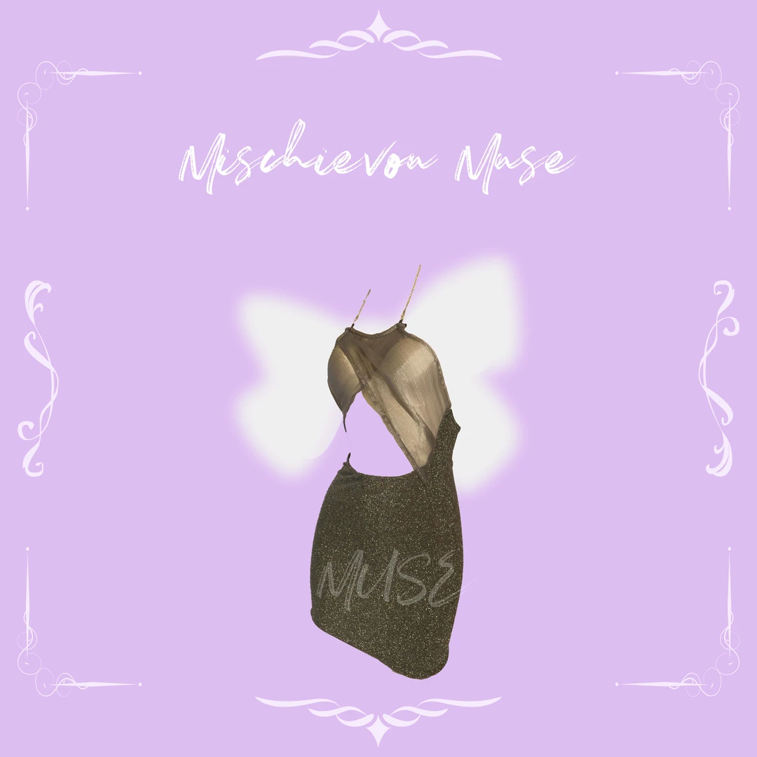 MIschievous Muse【蝶吻暗码】蝴蝶女士奢华睡裙时尚显瘦套装