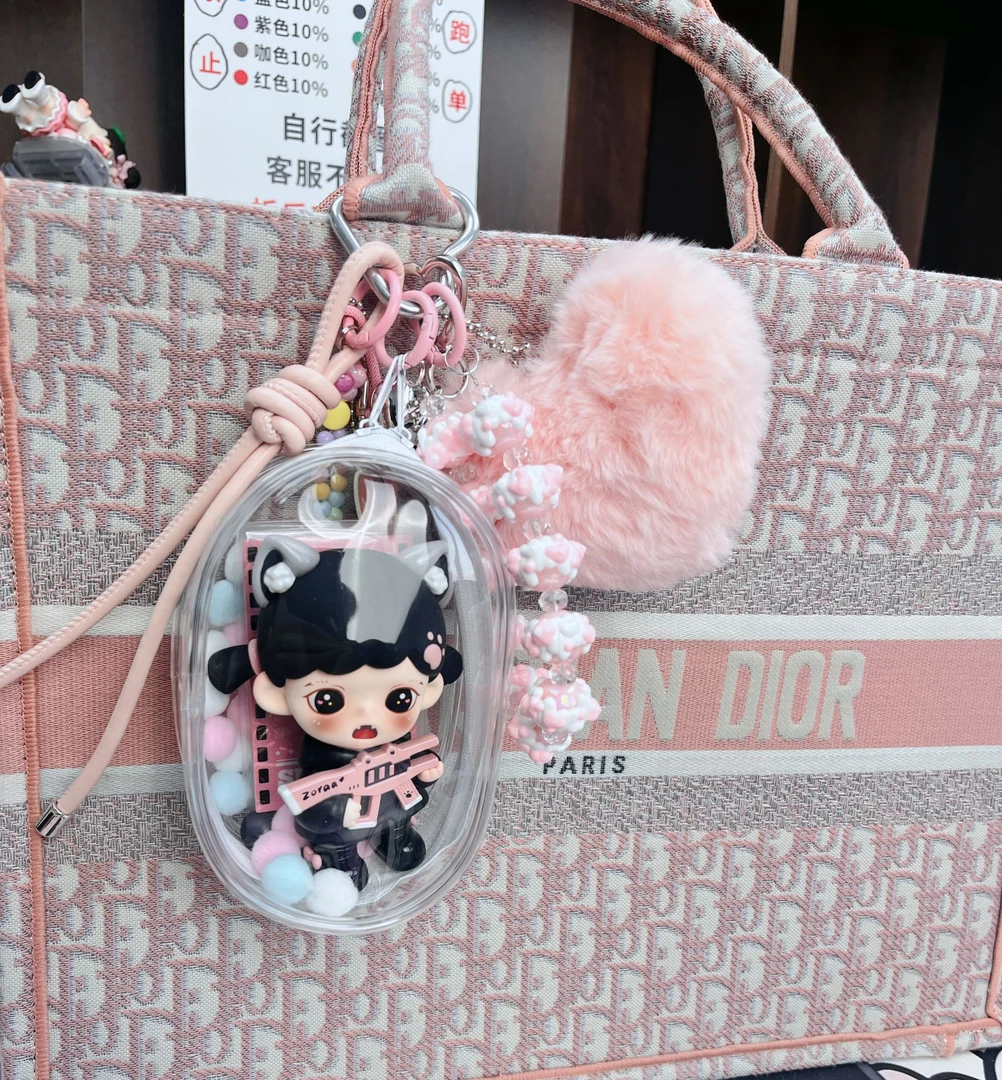 （兔兔现拆）重工包挂材料miumiu风娃包混端diy