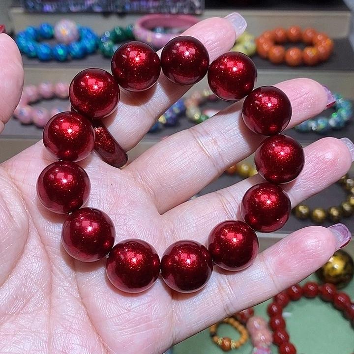 大漆珠1.5赤宝砂手串
