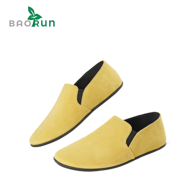 【反绒一脚蹬】春夏新款圆头乐福鞋慵懒复古老钱风平底鞋