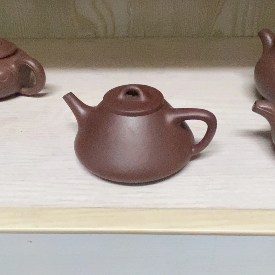 紫砂茶壶幸*儿石红半手工