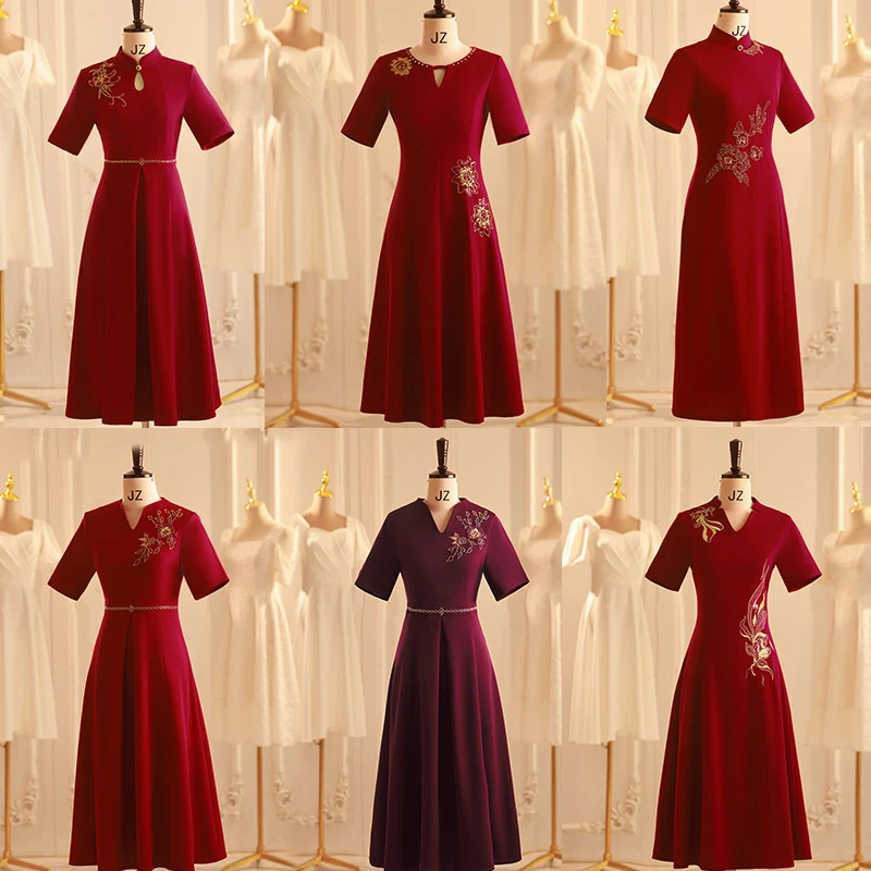 夏款流行海边出片连衣裙高级感轻奢洋气145-十月份喜妈妈秋季旗袍