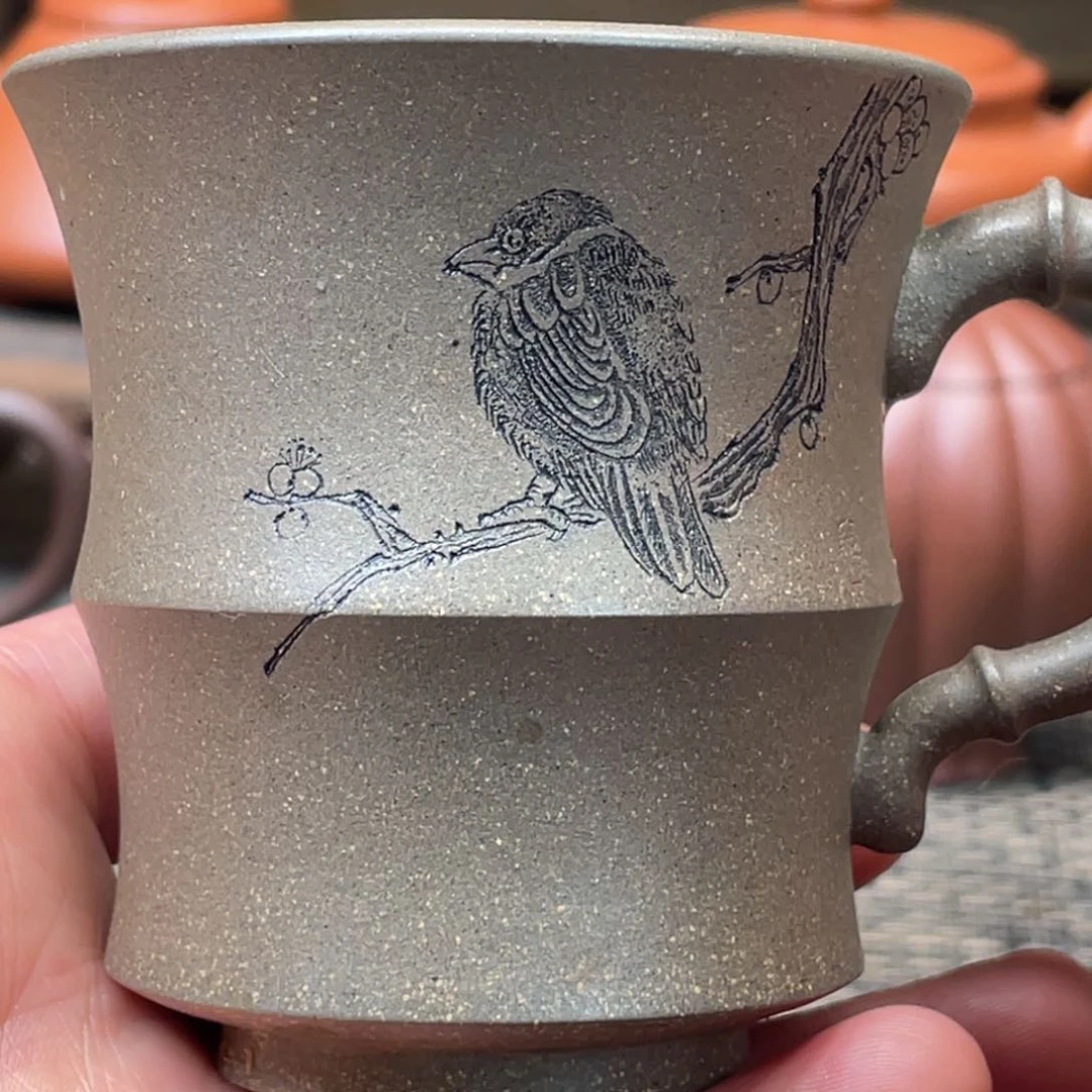 紫砂茶壶宜兴原矿紫砂手工制120
