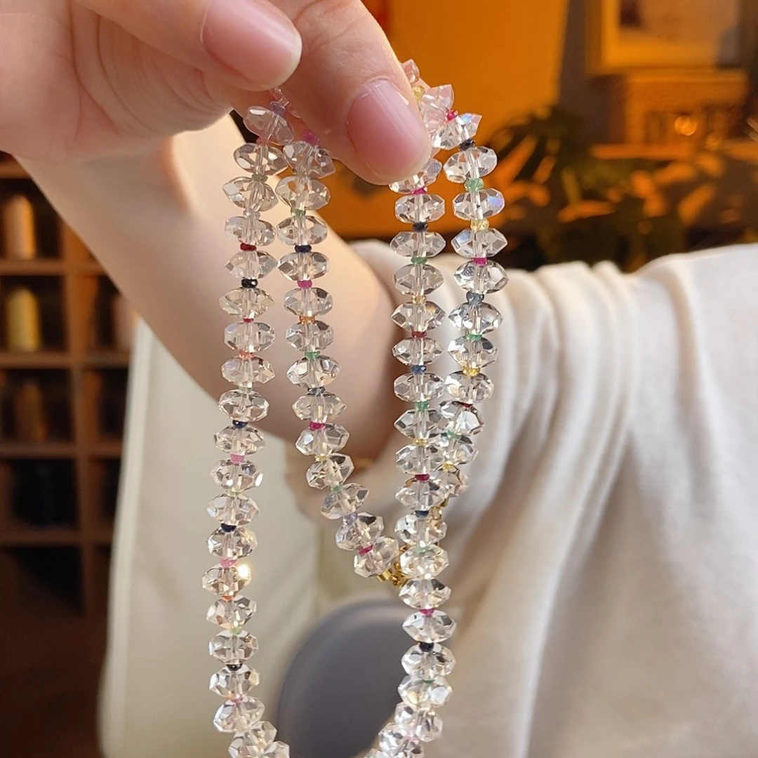 颈饰未镶嵌水晶天然白水晶海西切项链