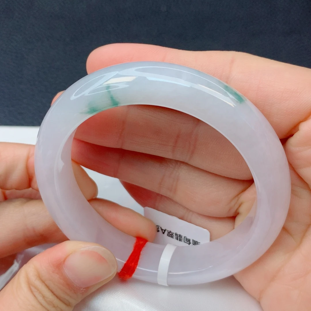 翡翠未镶嵌手镯55圈