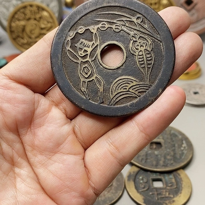 只***费铜现代仿制工艺文创铜币