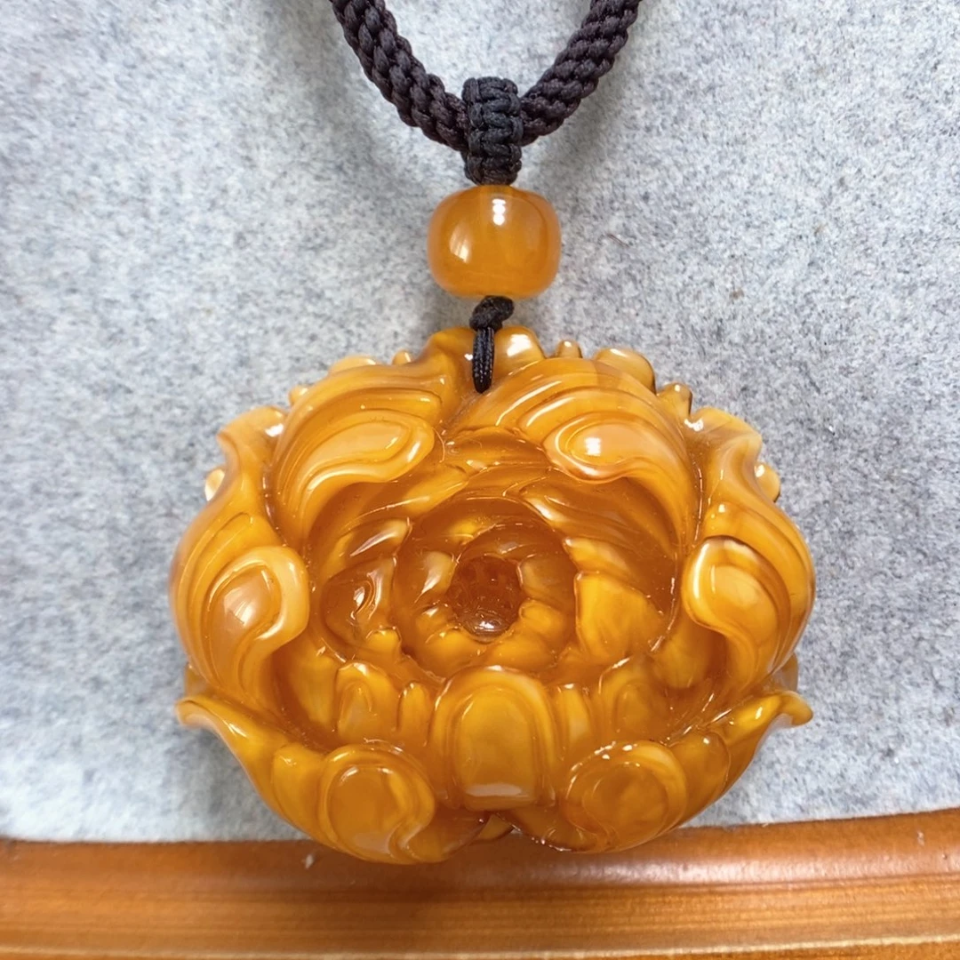 蜜蜡项链未镶嵌蜜蜡吊坠