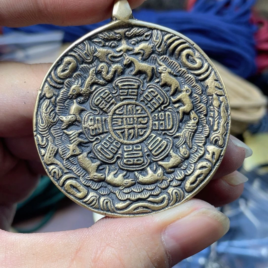 豪熊手工翻沙加银九宫八卦牌子，一个福利，