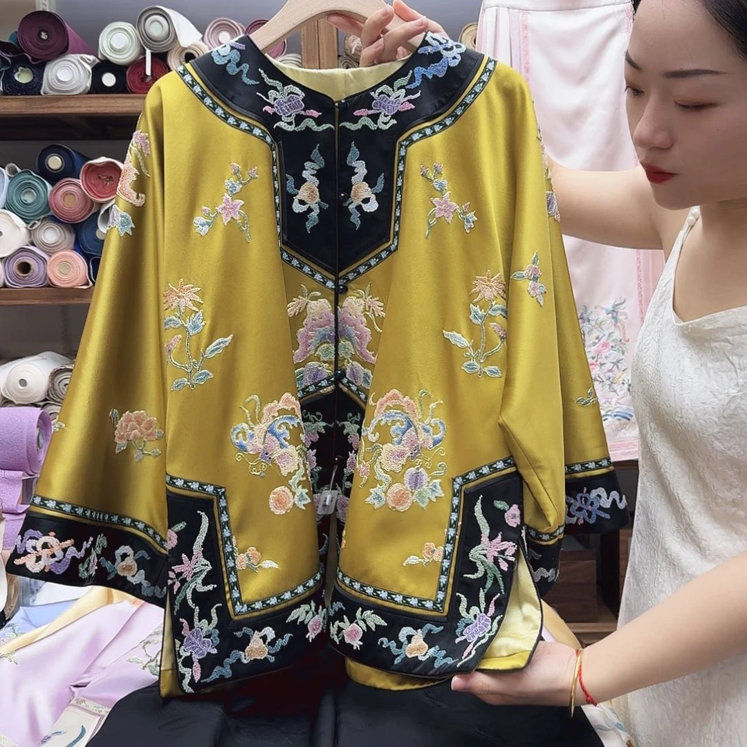 苏绣太太服7胸围116衣长64