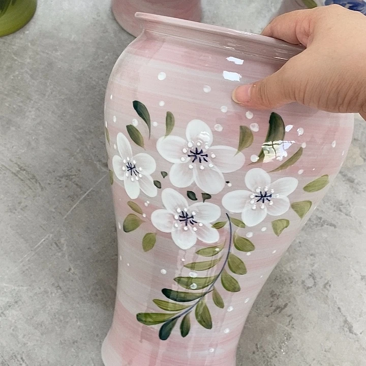 摆件15zp景德镇陶瓷花盆