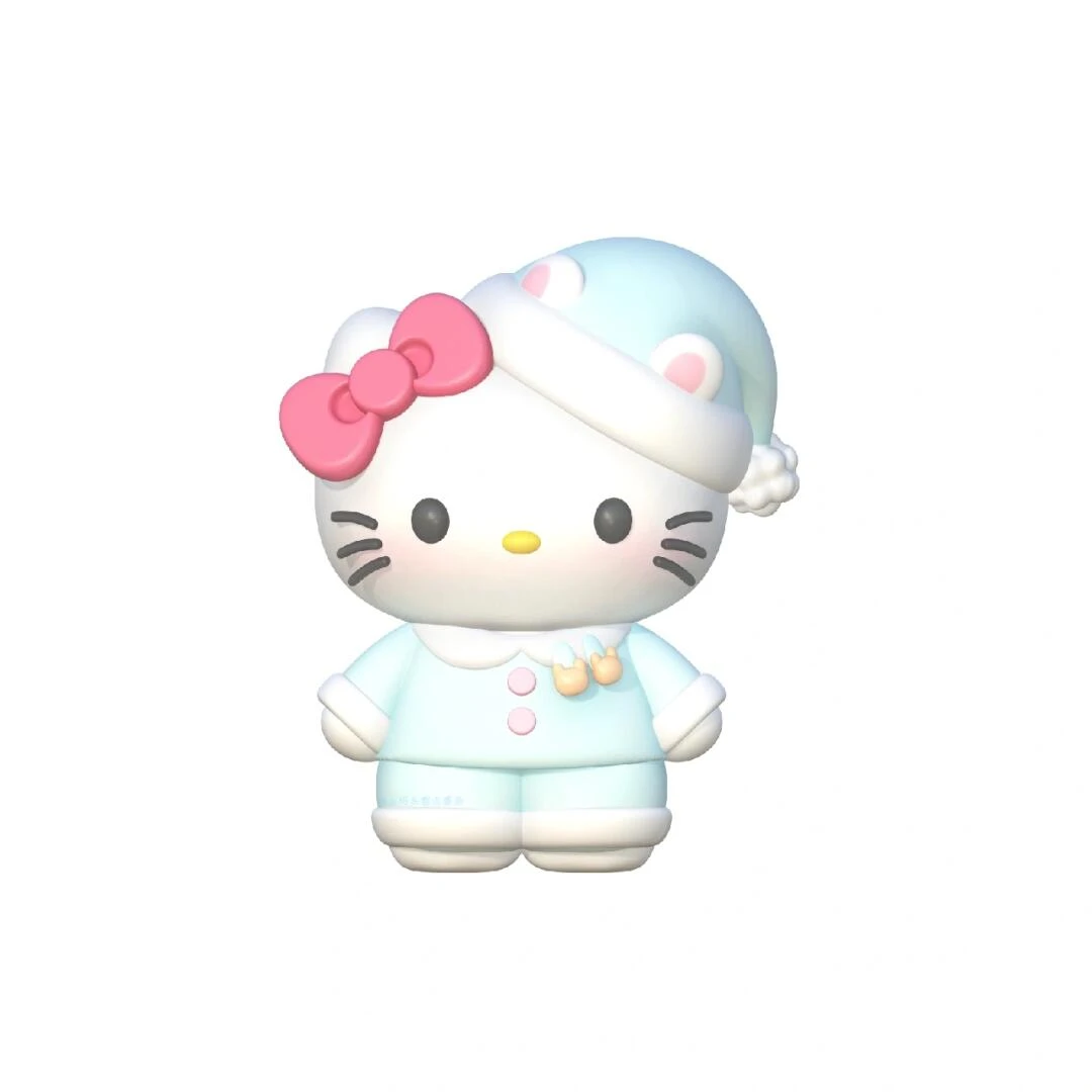 新款HelloKitty变装睡衣款石膏娃娃涂鸦爆款摆件涂色玩具kt