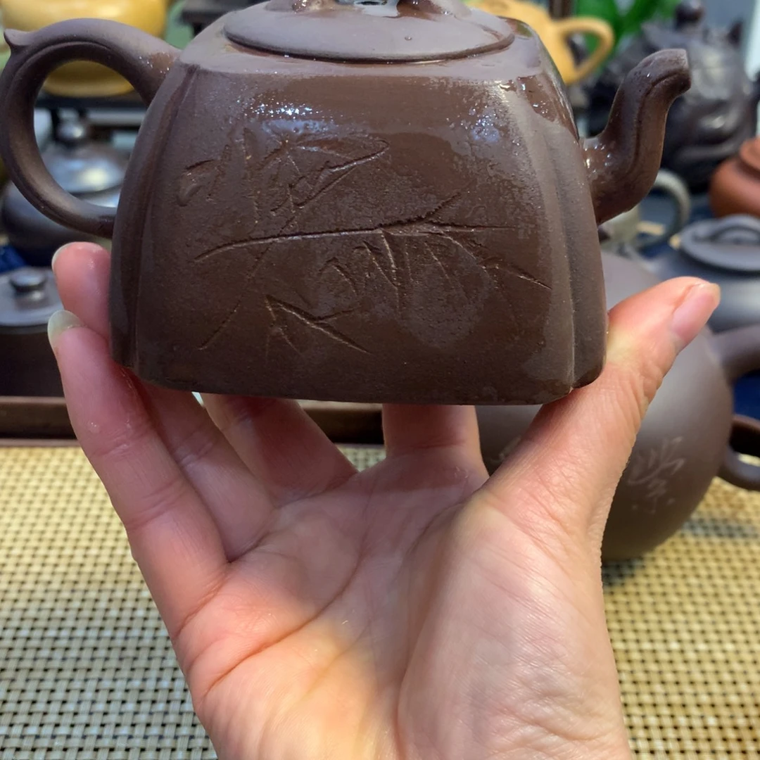 茶壶紫砂宜兴原矿紫泥200cc