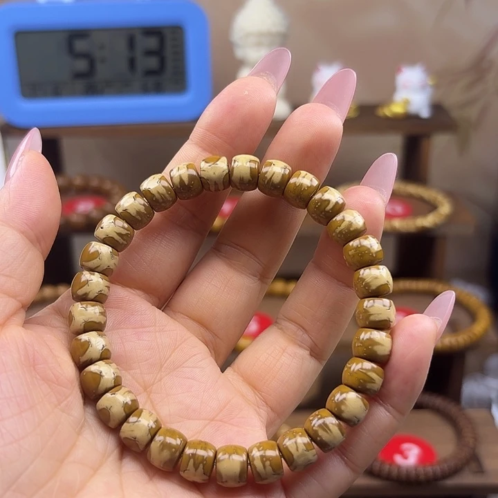 紫金鼠花皮鬼脸手串