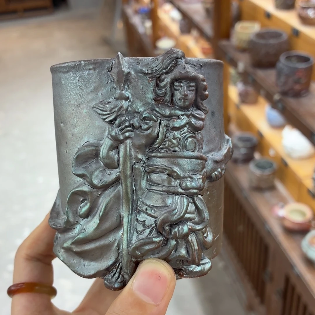 陶园柴烧精品好货282泥纹