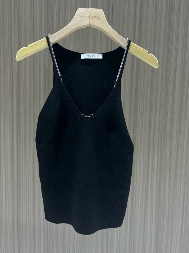 针织背心黑色内搭女