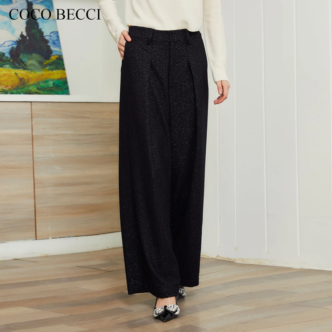 丫头baby【闪闪裤】COCO BECCI时尚满天星阔腿裤YT24YA600008