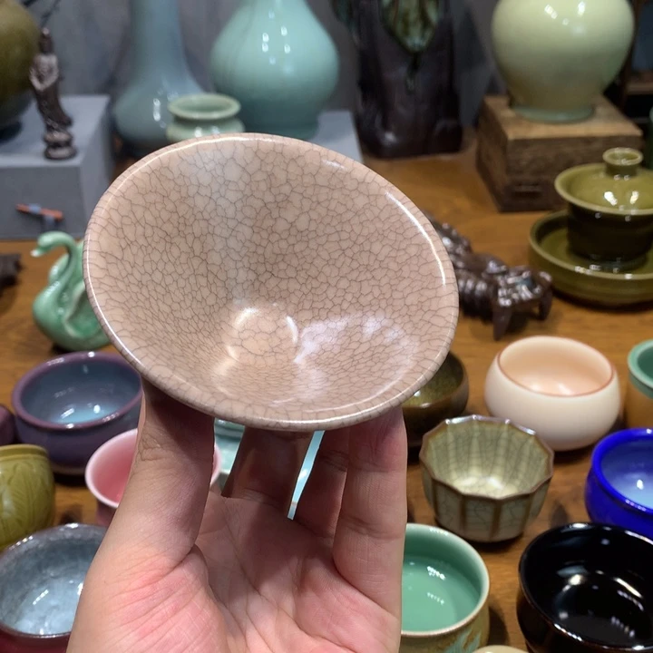 龙泉青瓷哥窑斗笠