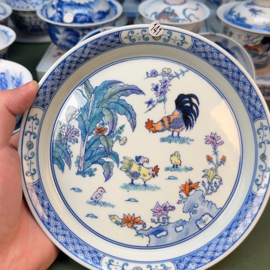 彦祖纯手工手绘茶具141发顺丰