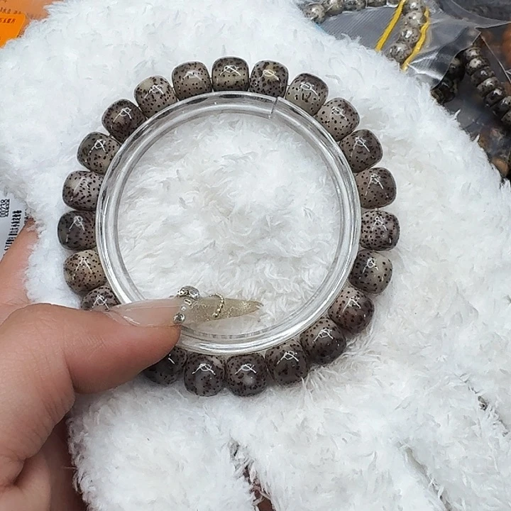 星月菩提手串417王者灰星月菩提10桶单圈