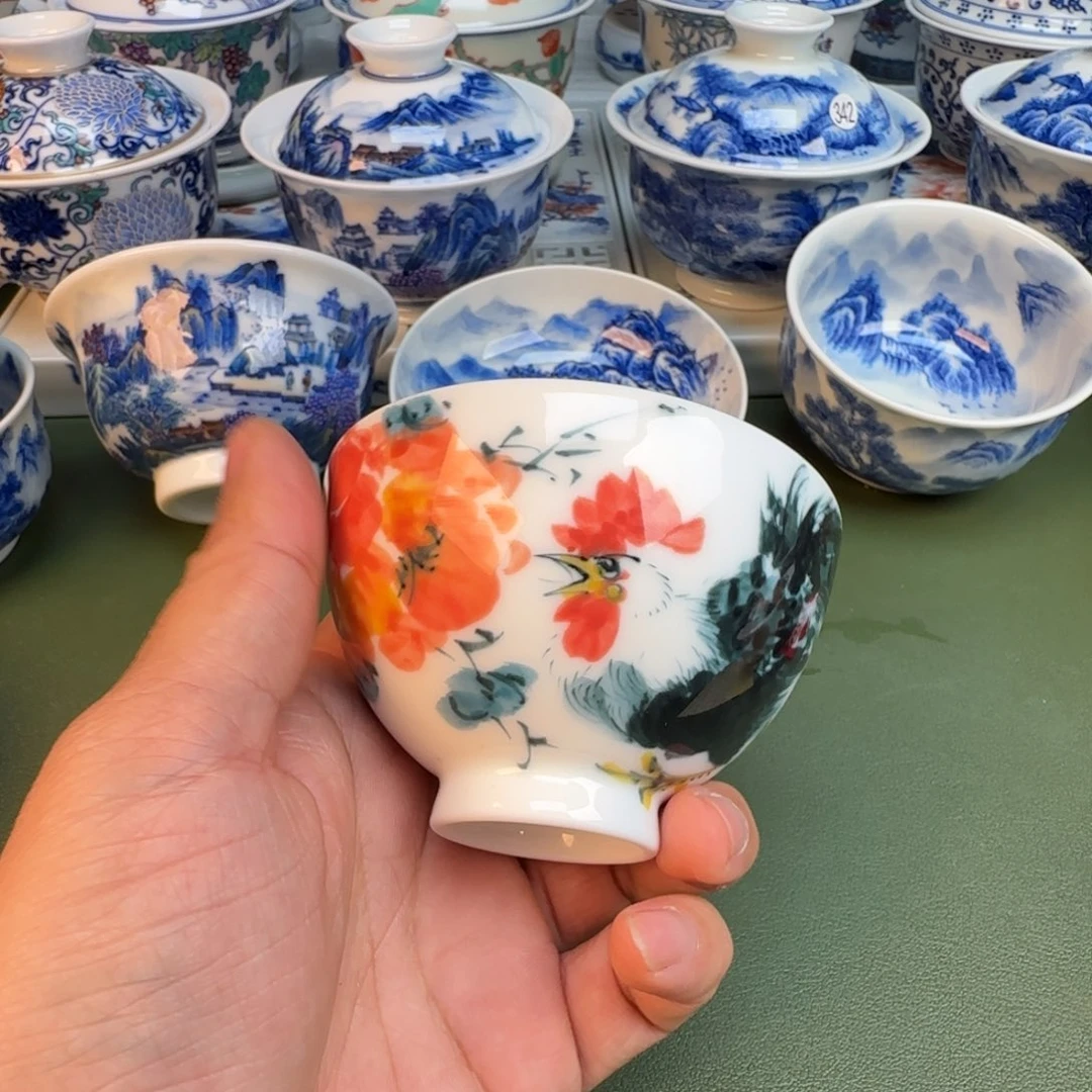 陶纯手工纯手绘茶具347