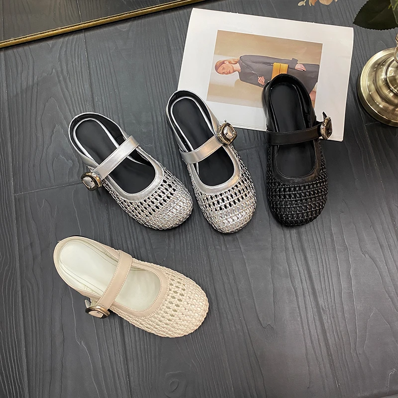 非履不可气质百搭平底包头拖鞋女镂空设计时尚外穿懒人鞋2525新款