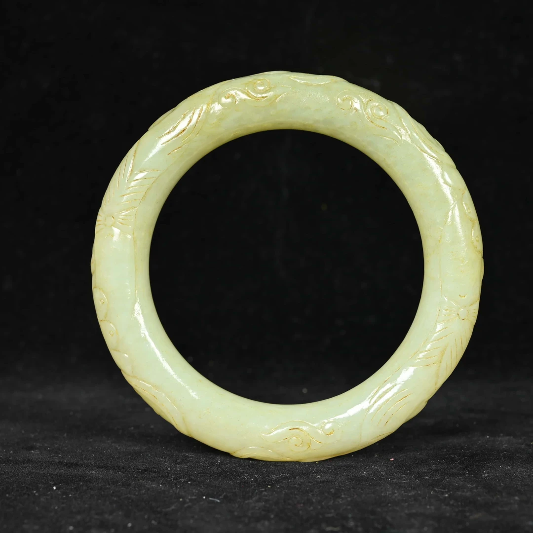 清代飞天舞女玉镯/XW.201884/集萃斋