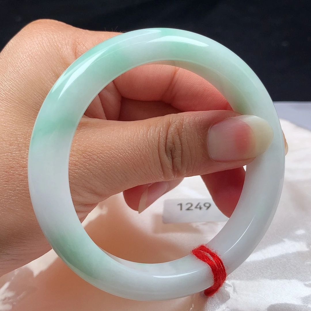 翡翠未镶嵌手镯56圈s1249