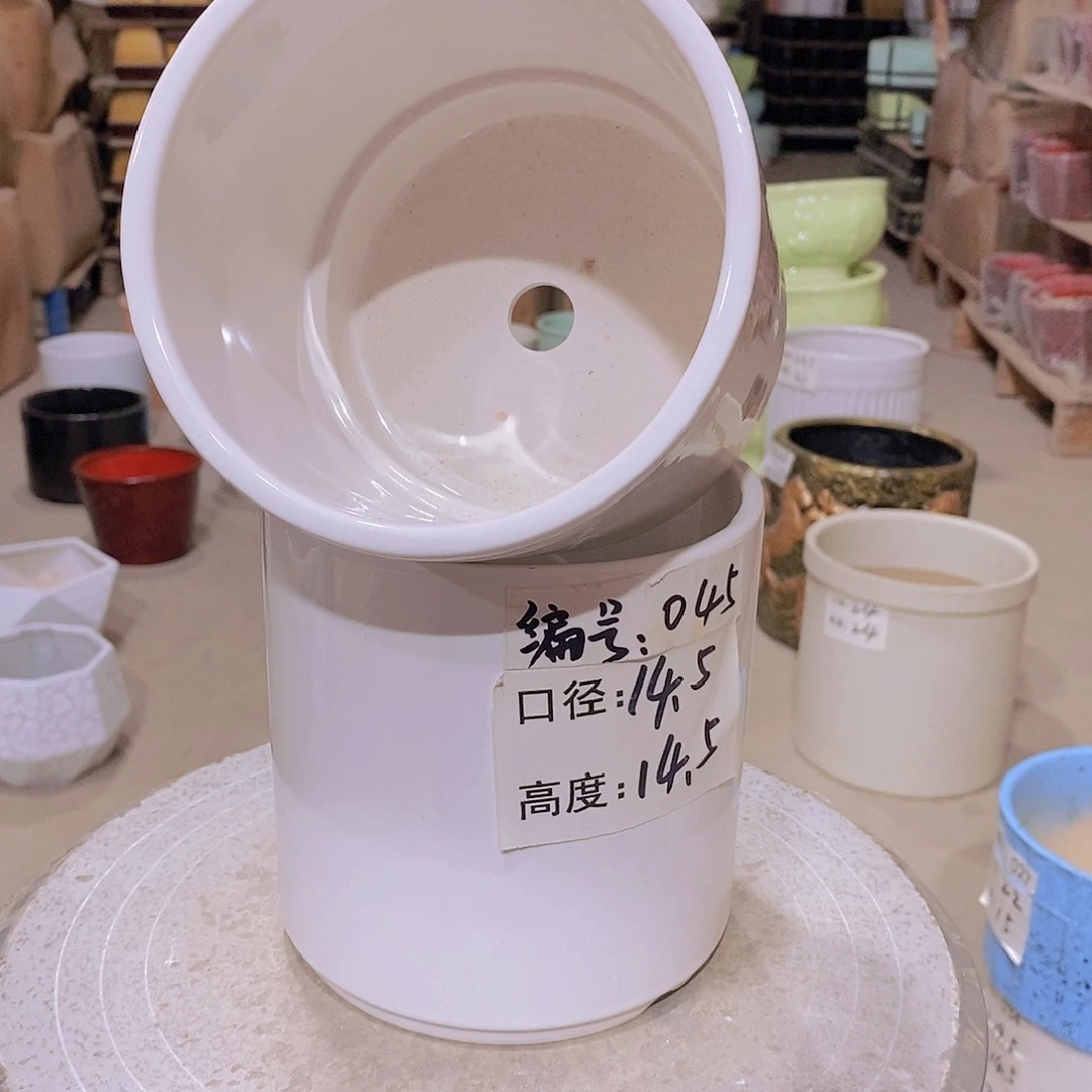 【闪购商品】陶瓷微瑕花盆-045-2个