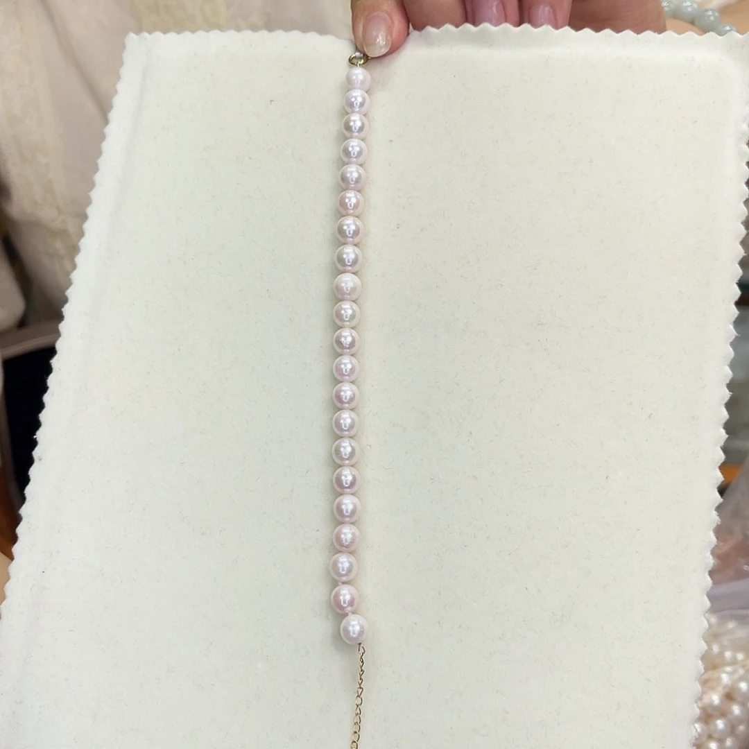 淡水珍珠手链银S925镶嵌