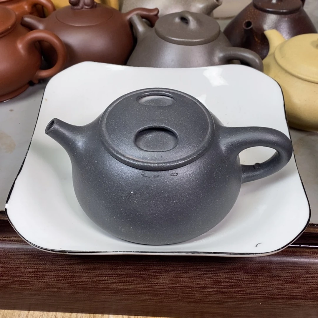 紫泥茶壶克***迷宜兴紫砂半手工