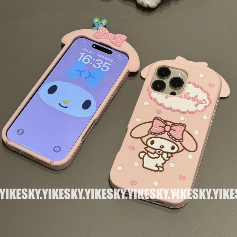 古早蝴蝶结美乐蒂苹果16promax手机壳iPhone15硅胶14软13女1211潮