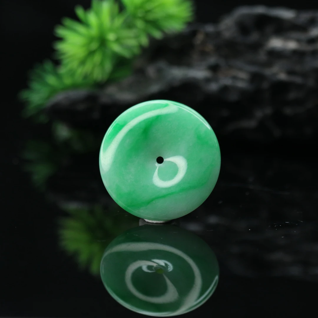 FC29天然缅甸翡翠A货平安扣吊坠/701465/保利厦门拍卖