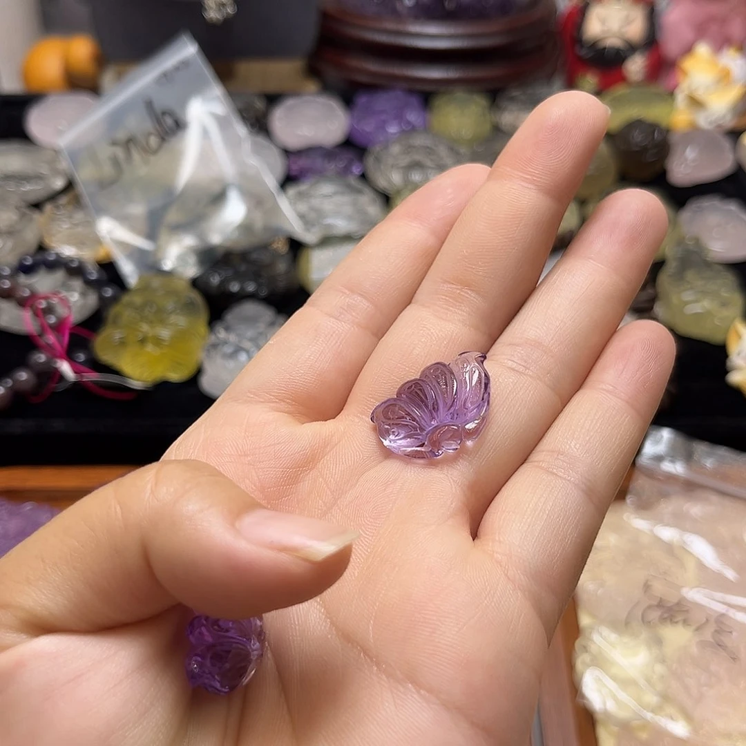 颈饰银S925镶嵌水晶玥**好紫水蝴蝶11