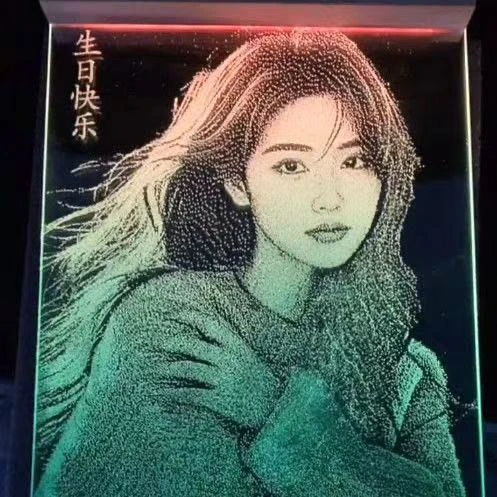 顺丰包邮锤子琉璃画生日礼物玻璃情人节私人定制照片礼物纪念