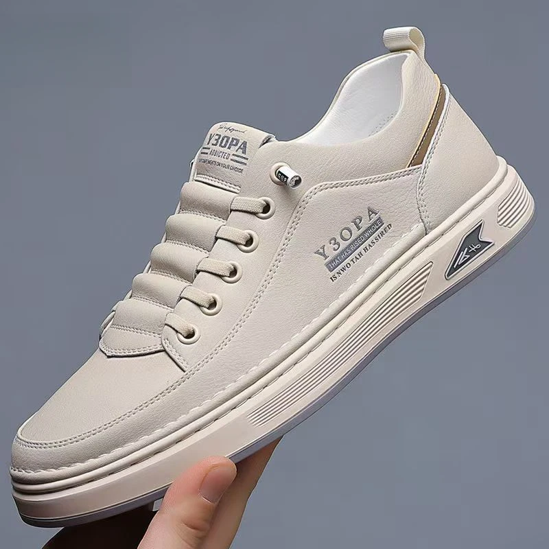 【正品】春季男鞋新款透气鞋子男潮流百搭厚底运动鞋休闲板鞋潮鞋百