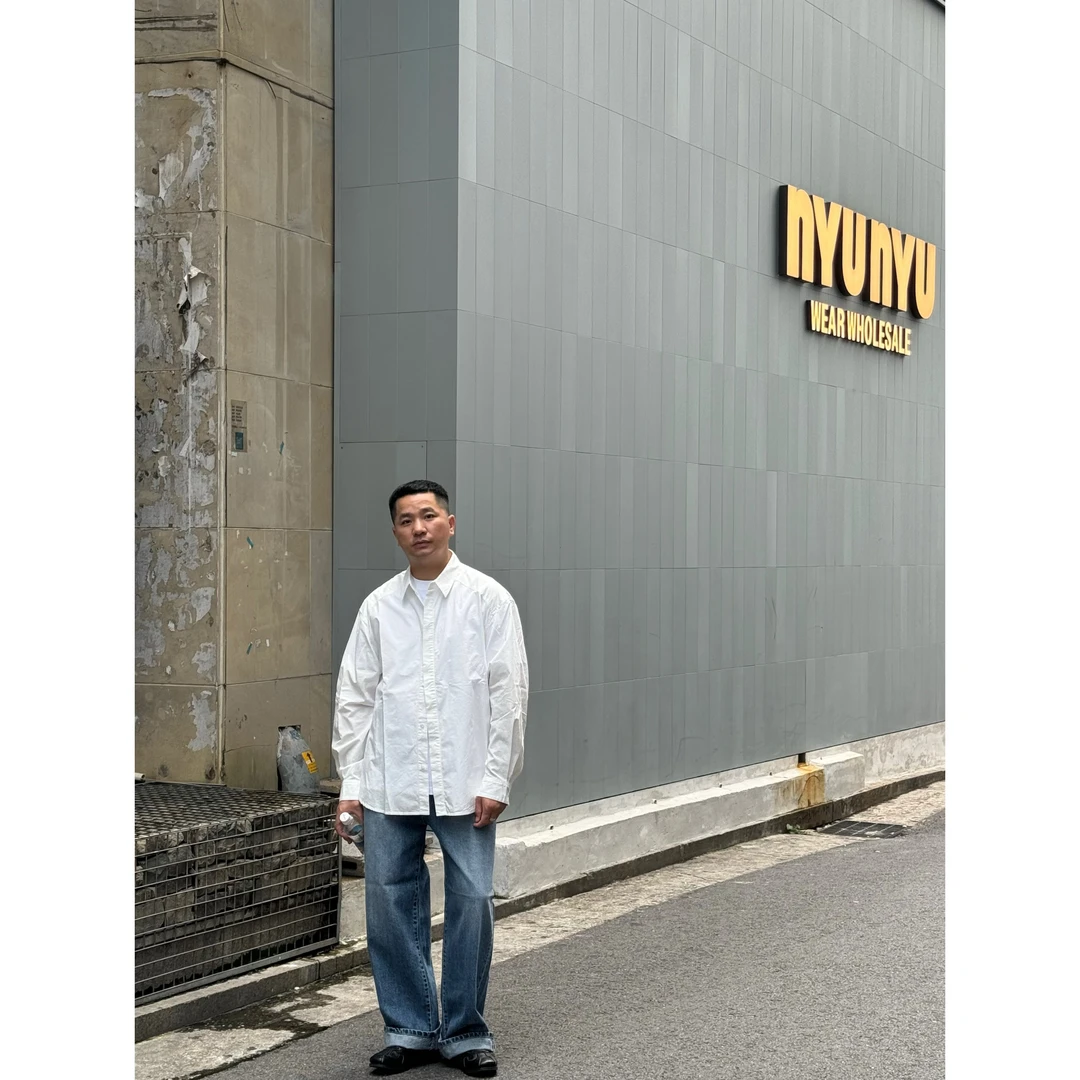 【BOLEXM】简约廓形下摆假两件棉布衬衫