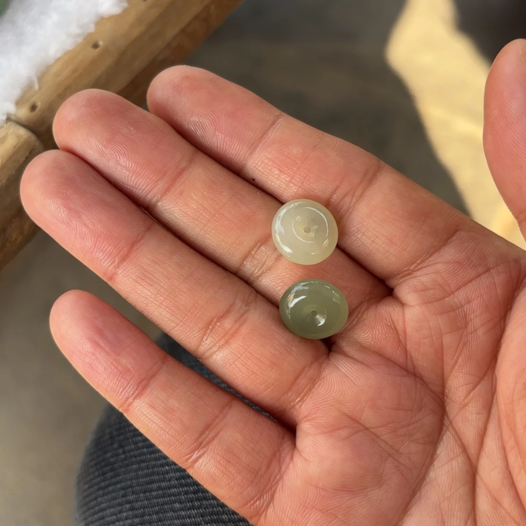 和田玉平安扣14尺寸未镶嵌拍一发一